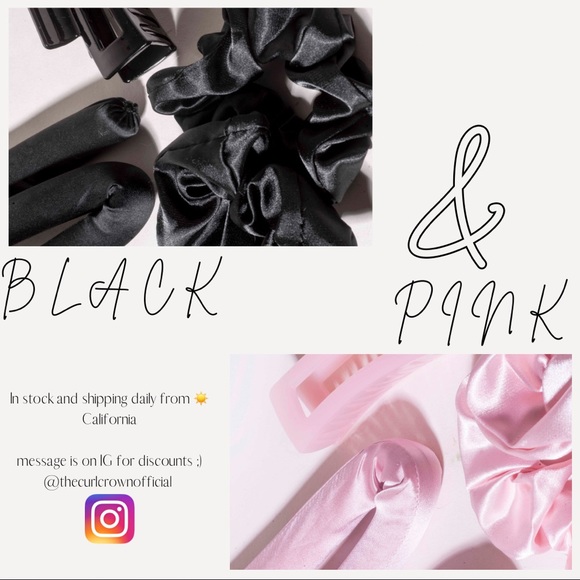 The curl crown - Heatless silk curler - PINK - Picture 3 of 9